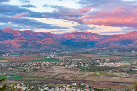 Mountain range near Sarande, Albania