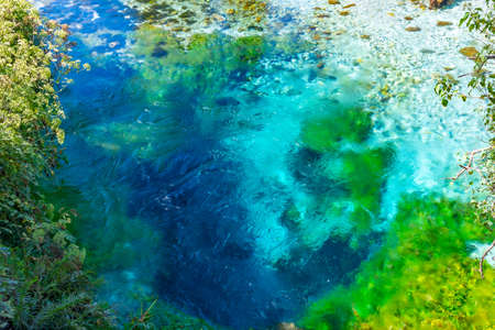 Blue eye spring near Sarande, Albaniaの写真素材