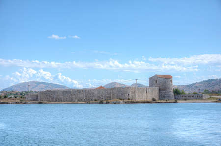 Venetian Triangle Castle at Butrint, Albaniaのeditorial素材