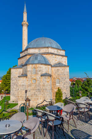 Sinan Pasha mosque in Prizren, Kosovoの写真素材