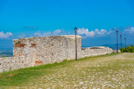 Fortification of Berat castle in Albaniaのeditorial素材