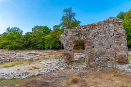 Triconch Palace at Butrint National park in Albania