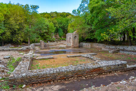 Gymnasium at Butrint National park in Albaniaのeditorial素材