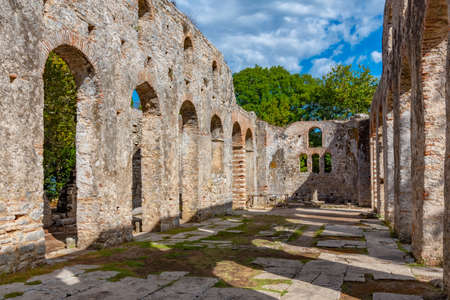 Great Basilica at Butrint National park in Albaniaのeditorial素材
