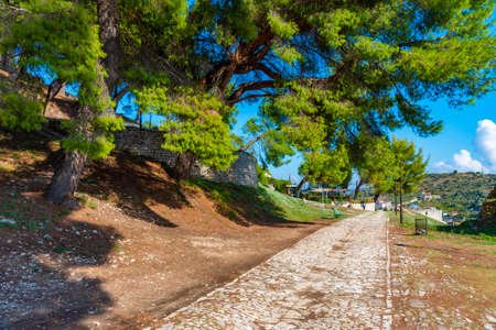 Fortification of Berat castle in Albaniaのeditorial素材
