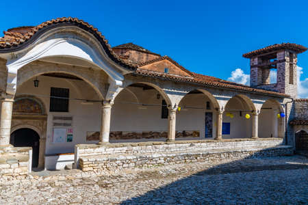 National Iconographic Museum Onufri inside of Berat castle, Albaniaのeditorial素材