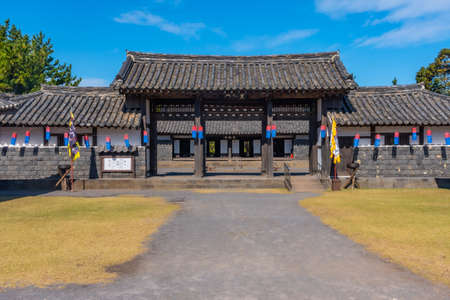 Yeongmun office at Jeju Folk village in Republic of Koreaのeditorial素材