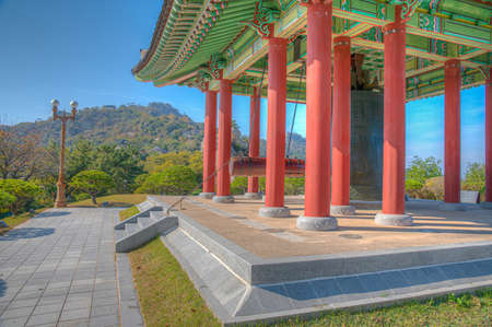 Mokposisa pavilion in Mokpo, Republic of Koreaの写真素材