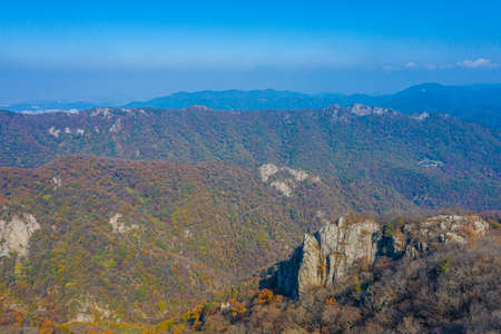 Aerial view of Naejangsan national park in republic of Korea