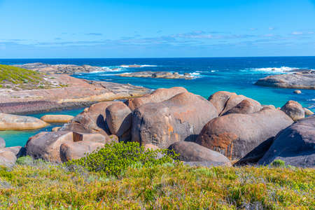 Sunny summer day at Greens pool in Australiaの写真素材