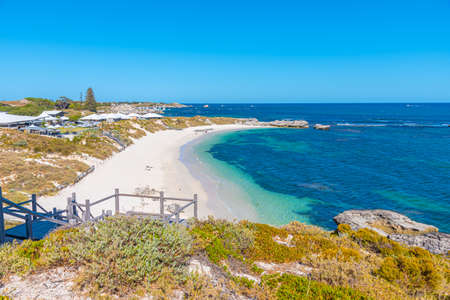 Pinky beach at Rottnest island, Australiaの写真素材