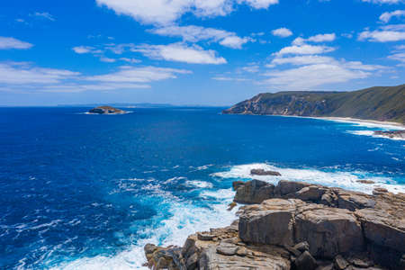 Rocky coast of  the Torndirrup National Park, Australiaの写真素材