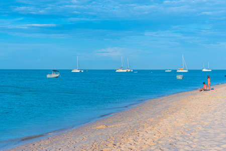 MONKEY MIA, AUSTRALIA, JANUARY 12, 2020: Beach at Monkey Mia resort in Australiaの写真素材