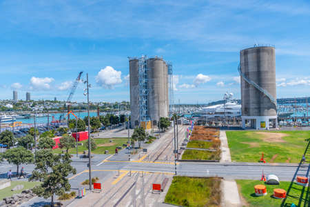 Silo park at the port of Auckland. New Zealandの写真素材
