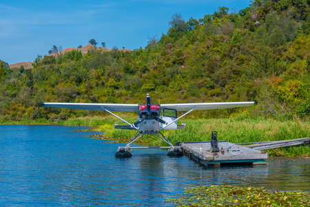 Hydroplane at Waikato river in New Zealand