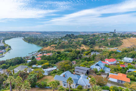 Aerial view of Whanganui, New Zealand