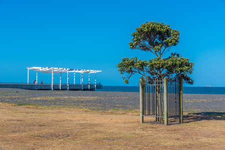 Marine Parade viewing platform in Napier, New Zealand