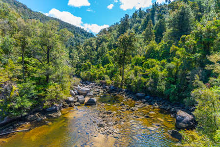 Falls river at Abel Tasman national park in New Zealand