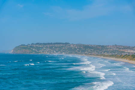 Saint Claire, Saint Kilda and Lawyers Head Beaches in Dunedin, New Zealandの写真素材