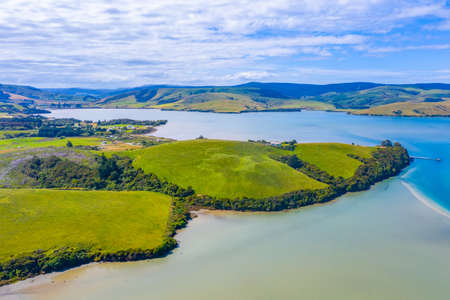 Porpoise bay at Caitlins region of New Zealand
