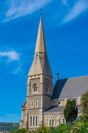 St Luke's Anglican Church in Oamaru, New Zealandの写真素材