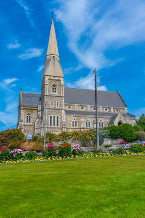 St Luke's Anglican Church in Oamaru, New Zealandの写真素材