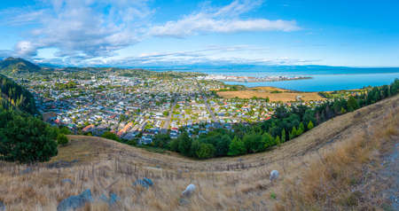 Aerial view of Nelson in New Zealand