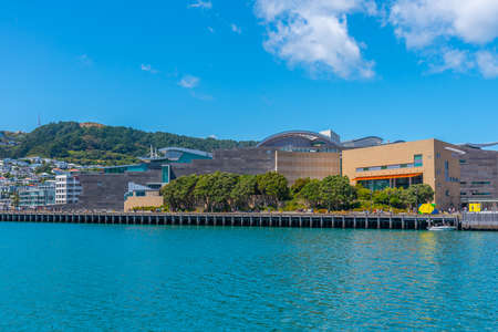 Museum of New Zealand Te Papa Tongarewa in Wellington, New Zealandのeditorial素材