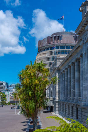 New Zealand Parliament Buildings in Wellingtonのeditorial素材