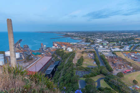 Industrial facitilies at New Plymouth, New Zealandのeditorial素材