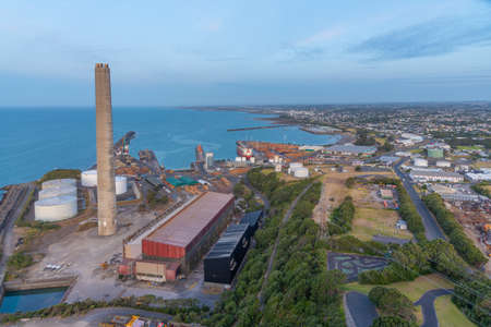 Industrial facitilies at New Plymouth, New Zealandのeditorial素材