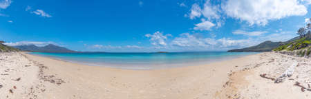 Hazards beach at Freycinet National Park in Tasmania, Australiaの写真素材