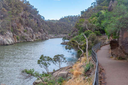 Cataract Gorge Reserve at Launceston in Tasmania, Australiaの写真素材