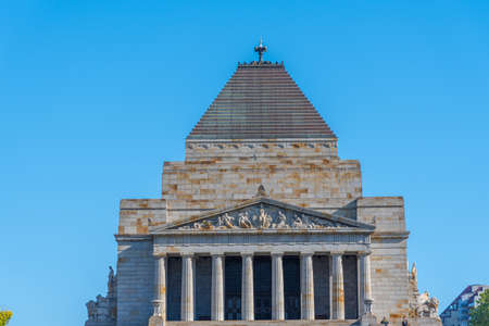 Shrine of Remembrance in Melbourne, Australiaのeditorial素材