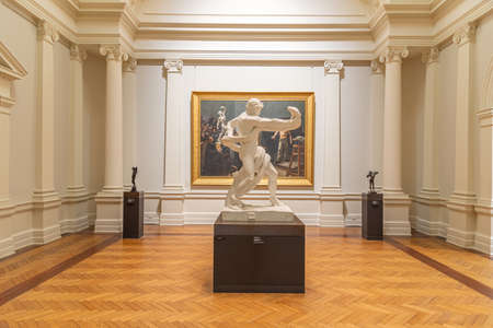 SYDNEY, AUSTRALIA, DECEMBER 30, 2019: Interior of Art Gallery of New South Wales in Sydney,...