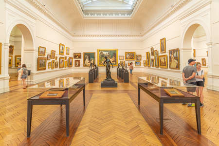 SYDNEY, AUSTRALIA, DECEMBER 30, 2019: Interior of Art Gallery of New South Wales in Sydney, Australiaのeditorial素材