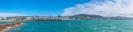WELLINGTON, NEW ZEALAND, FEBRUARY 9, 2020: Waterfront of Wellington, New Zealandのeditorial素材