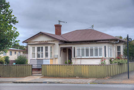 View of a historical house in Oatlands, Tasmania, Australiaのeditorial素材