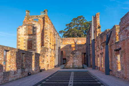 The Penitentiary at Port Arthur Historic site in Tasmania, Australiaの写真素材