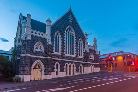Historical houses in center of Dunedin, New Zealandのeditorial素材