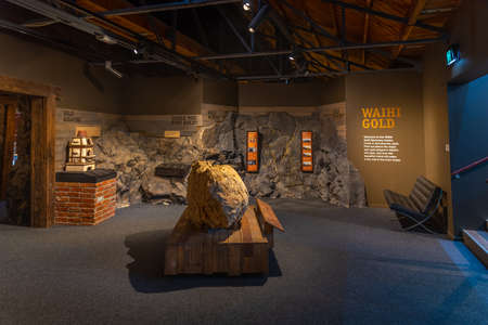 WAIHI, NEW ZEALAND, FEBRUARY 16, 2020: Gold discovery center at Waihi, New Zealandのeditorial素材