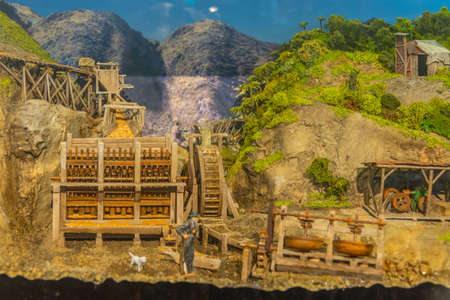 WAIHI, NEW ZEALAND, FEBRUARY 16, 2020: Gold discovery center at Waihi, New Zealandのeditorial素材