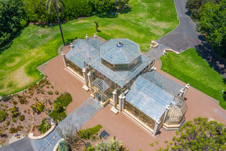Palm house at botanic garden in adelaide, Australiaのeditorial素材