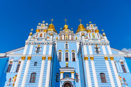 St. Michael's Golden-Domed Monastery in Kiev, Ukraineの写真素材