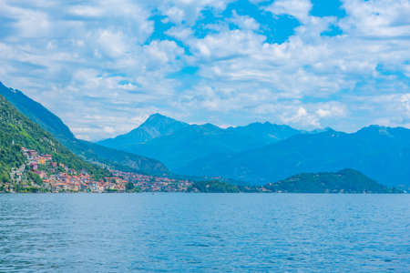 Landscape of lake Como in Italy