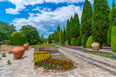 Botanical garden of Balchik palace in Bulgariaのeditorial素材
