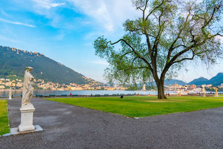 Magnificient villa Olmo in Como, Italyの写真素材
