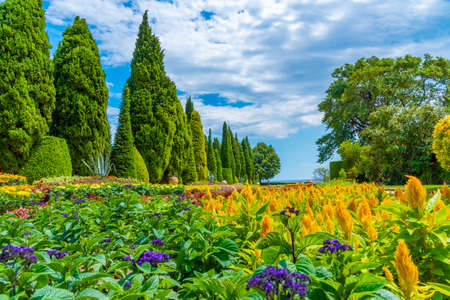 Botanical garden of Balchik palace in Bulgariaのeditorial素材