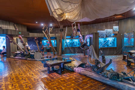KYIV, UKRAINE, AUGUST 29, 2019: Interior of the Ukrainian State Museum of the Great Patriotic War in Kiev, Ukraineのeditorial素材