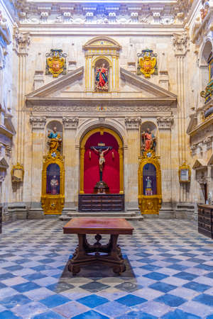 SALAMANCA, SPAIN, MAY 19, 2019: Interior of Convent of San Esteban at Salamanca, Spainのeditorial素材